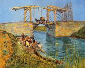 Vincent Van Gogh : The Langlois Bridge at Arles with Women Washing